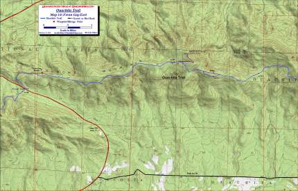 Ouachita Trail Map 10 Foran Gap East.